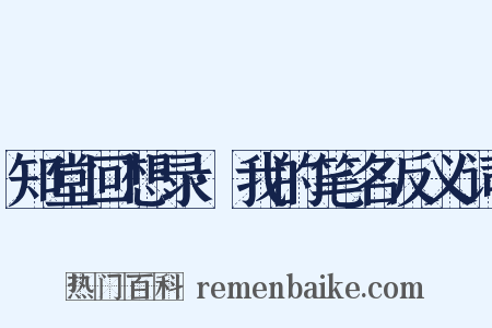 知堂回想录·我的笔名反义词是什么意思的图片
